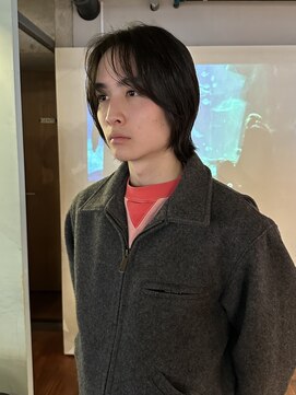 ノラジャーニー(NORA Journey) メンズボブウルフメンズミディアムレイヤーカットメンズウルフ