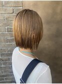 夏パツっとボブ