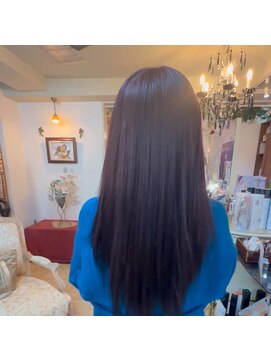 アルファ インタラクティブ エム フラワー(ALUFA interactive.M Flower) 大人可愛いブリーチなしフェミニンロング