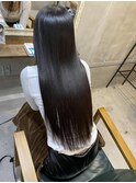 暗髪ロング