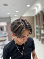 ロエ 元町店(Loe) 【メンズバレイヤージュ】複雑履歴からグレー系バレイヤージュ