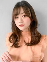 斜めバング美髪愛されデジタルパーマ薄めバング#307f0406