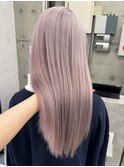 ハイトーンカラー/ホワイトカラー/ホワイトピンク/髪質改善