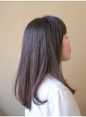 髪質改善ナチュラルストレート+艶髪カラー