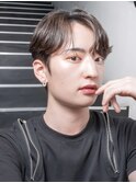 韓国メイク×王道センターパート
