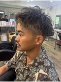 メンズツイストパーマとポイントカラー