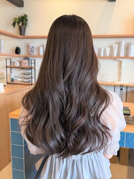 リエットヘアー 杢左店(Lie-et. hair) 透明感アッシュブラウン×ゆるふわロング