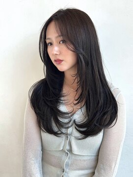 ザックラフィネ(ZACC raffine) レイヤーカット／オリーブベージュ/簡単スタイリング／透明感