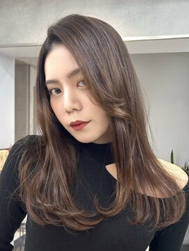 ヴェイン 渋谷(vain) 大人レイヤーラベンダーブラウン艶カラー