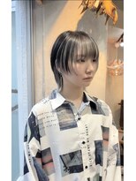 アクト 仙台店(ACT)&nbsp;10代20代30代ウルフヘアインナーカラーホワイトグレー