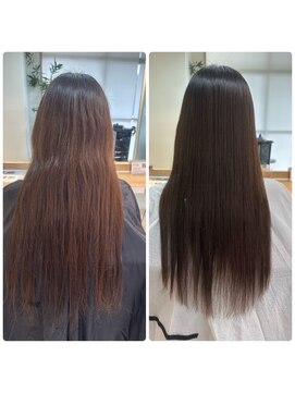 スープル オザキヤマ(SOUPLE.ozakiyama) 【髪質改善x縮毛矯正】SILKストレート