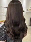 ミディアムヘア暗めカラーグランマッシュデザインカラー《用賀》