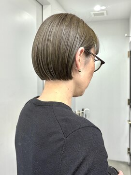 ヘアー アイス 御器所本店(HAIR ICI) 20代30代40代大人可愛いオリーブカラー髪質改善トリートメント
