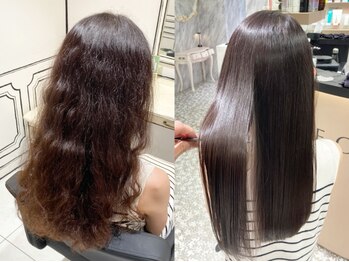 ストーリーエレット 長野2号店(STORY:E elet)の写真/【自然なストレートヘア】STORY:Eオリジナルメニュー"丸くなる縮毛矯正"で柔らかい仕上がりの美髪に[長野]