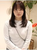"レイヤーカット "/ミディアムレイヤー/顔周りカット