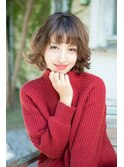【NiCO 八戸】フェミニンボブ 丸みショート くせ毛風 カール ♪