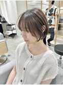 大人前下がりショートボブ　マッシュショート