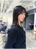 肩ラインボブ/シースルー/顔周り/30代40代50代/新宿