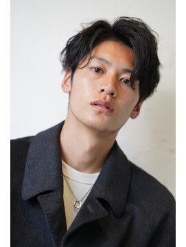 ロミーオム 本厚木(ROMMY. Homme) ナチュラルアップバングパーマ