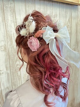 グランアージュ 柏西口店(grandage) 成人式 卒業式 振袖 袴 ヘアセット/アレンジ/ハーフアップ/柏 g