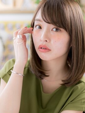 カバーヘア イヴ 戸頭店(COVER HAIR EVE) ★斜めバング美髪ワンカール前下がりロングボブ20代30代40代★8