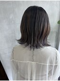 20代30代40代涼しげヘアこなれヘアチャコールグレー[TiTi_りの]