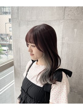 ペイント(PAINT) 【PAINT】インナーカラー×ホワイトシルバー