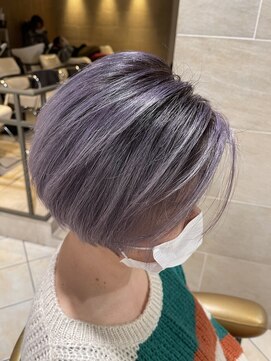 オナー(honor) 20代30代40代大人可愛いアッシュラベンダーダブルカラー透明感