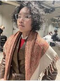 bibito ネオソバージュ　ショート　パーマヘア　くせ毛カット