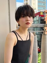 ノク(nok)&nbsp;ニュアンスパーマショート_オリーブベージュレイヤーカット