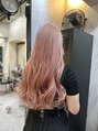 ヴァイス 渋谷店(VAICE) ケアブリーチで作るピンクベージュカラー/ミルクティーベージュ