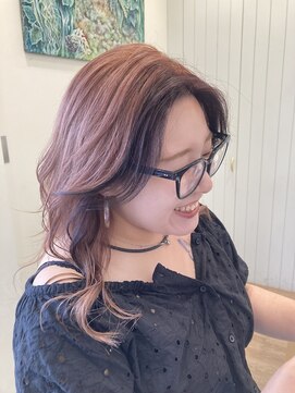 モリオフロムロンドン 大宮店(morio from London) オレンジベージュ×デザインカラー　【村田】