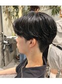  新宿/ニュアンスパーマ/センターパート/メンズパーマ