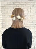 卒業式/成人式　ハイトーンボブタイトヘアセット