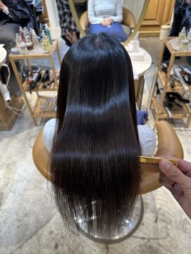 ロンド シャルム 吉祥寺(Lond charme) 外ハネボブ美髪ワイドバングミディアム縮毛矯正韓国 イメチェン