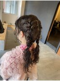 ツイン編み込みアレンジ◎
