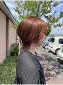【大人女性に人気】くびれ×ウルフ×オレンジブラウン