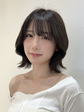 シー バイ ロンド 新宿(Sea by Lond) チェリーブラウン×くびれヘア[夏/ボブ/グレージュ]