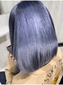 【髪質改善×ブリーチ】2ブリーチで作る高彩度ブルー