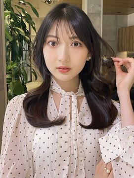 グランド(GRAND) セミロング30代40代ストレートレイヤー前髪なし前髪あり表参道