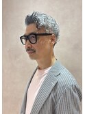 【吉井伍克】博多/お手入れ簡単！白髪を生かしたパーマスタイル