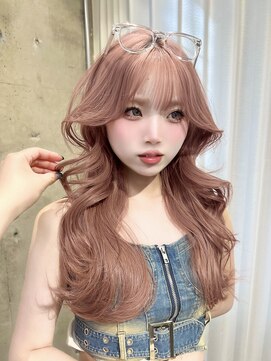 リリー(Lilley) ピンクベージュ/ハイトーン/レイヤーカット