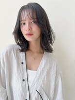 カナン(CANAAN)&nbsp;レイヤースタイル/シースルーバング/シアーグレージュ/小顔前髪