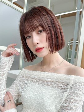 ラルユー 金山(LallYou) 20代ぎりぎり結べる切りっぱなしボブ/タッセルカット