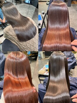 ケンジ ツルヤチョウ(KENJE tsuruyacho)の写真/ダメージレスで自然な仕上がりに感動！髪質改善ストレートでクセを解消し、扱いやすい美髪へ＊[横浜駅1分]