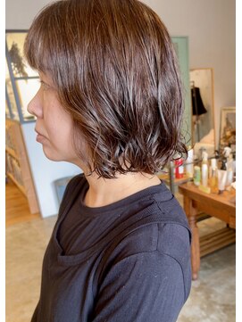 パロ アルト(Palo Alto) あご下ボブ×柔らかパーマ