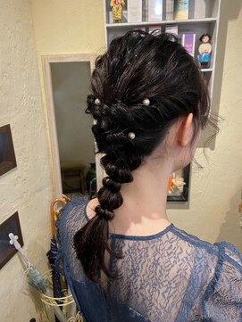 ヘアーメイク アフィーノ(hair make affino) hair arrange あみおろしスタイル