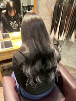 アフィナー(Afinar) 【横浜/横浜駅】黒髪グラデ×柔らかウェーブロング