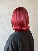 オブジェ シエル(obje't ciel)&nbsp;【obje't ciel】ブリーチカラーレッド/ミディアム【上原彩愛】