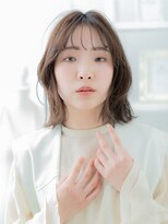 カバーヘア ブリス 川口(COVER HAIR bliss)&nbsp;韓国巻き/ココアブラウン/くびれ/ミディアムレイヤーボブg